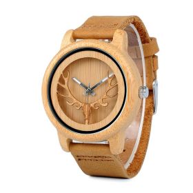 Wooden Watch Couple Bamboo (Option: GA027AB)