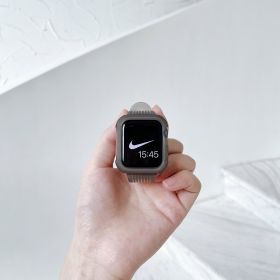 Simple Solid Color Transparent Frosted Silicone Strap (Option: Transparent Black-42to44to45mm)